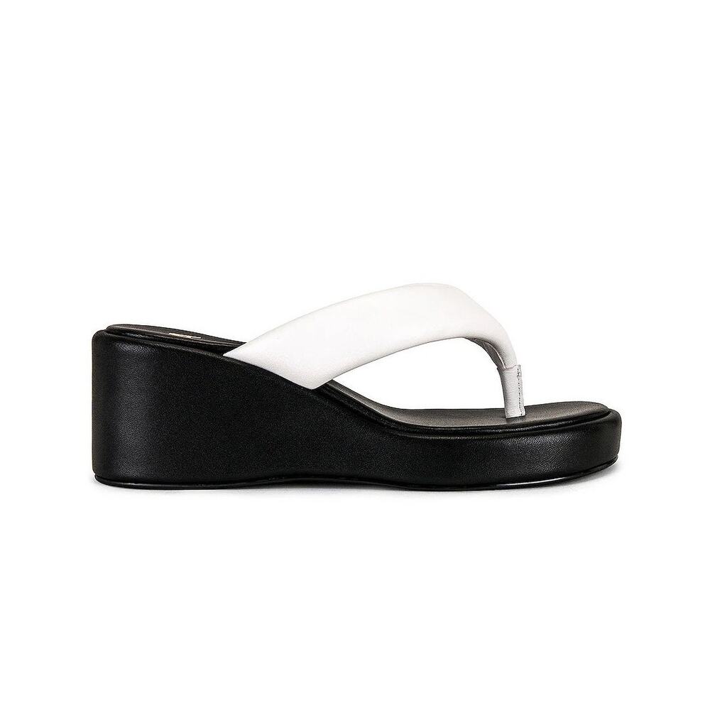 LPA Christina Platform Sandal - Black / White - Size 10
